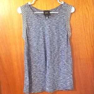 Blue W5 tank top